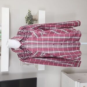 Roper Western Plaid Long Sleeve Button Down With Pearl Snaps